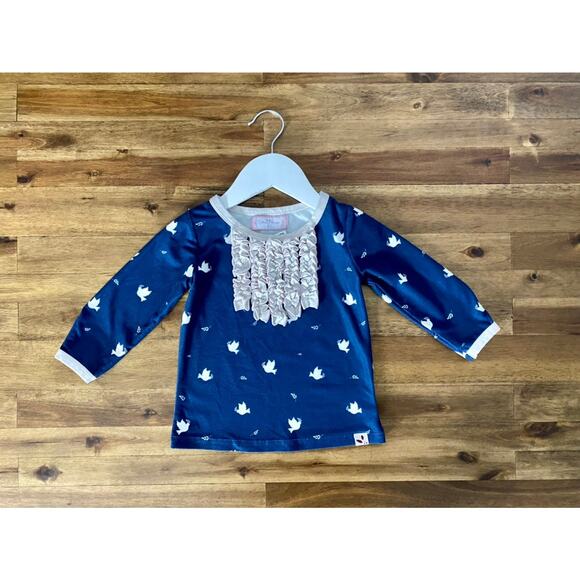 SweetHoney Dreamer Two Piece Pajamas Blue Pink Peace Dove Pants Long Sleeve 2T - Picture 2 of 10